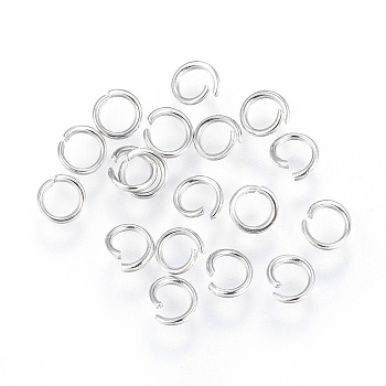 304 Stainless Steel Open Jump Rings, Metal Connectors for DIY Jewelry Crafting and Keychain Accessories, Stainless Steel Color, 20 Gauge, 5x0.8mm, Inner Diameter: 3.5mm