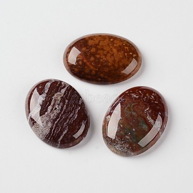 Естественно агат драгоценный камень овальной кабошоны(G-J329-02-12x16mm)-4