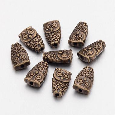 Antique Bronze Owl Alloy Beads