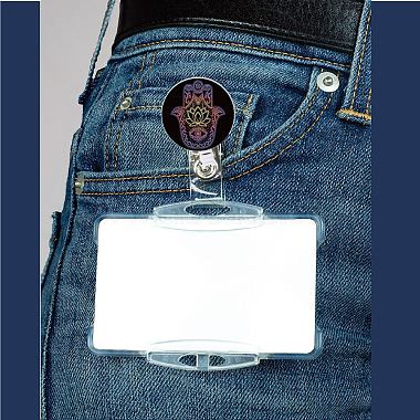 Flat Round ABS Plastic Badge Reel(JEWB-WH0036-011)-4