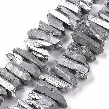 Silver Nuggets Quartz Crystal Beads