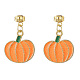 Halloween Theme Alloy Enamel Dangle Stud Earrings(EJEW-JE05247)-3
