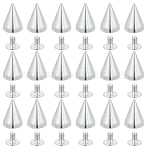 100Pcs Alloy Rivets, Cone, Platinum, 9.5x6.5mm(FIND-GF0008-54P)