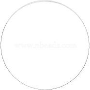 Acrylic Transparent Pressure Plate, Flat Round, Clear, 300x3mm(OACR-BC0001-02)