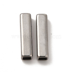304 Stainless Steel Beads, Rectangle, Stainless Steel Color, 20x5x5mm, Hole: 3.5x3.5mm(STAS-H179-04E-P)