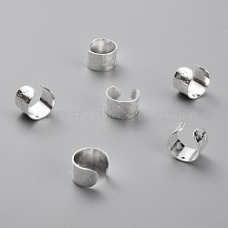 Brass Ear Cuff Findings, with Hole and Star Pattern
, 925 Sterling Silver Plated, 7mm, Hole: 0.9mm(KK-O131-26S)