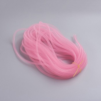 Plastic Net Thread Cord, Pink, 8mm, 30Yards