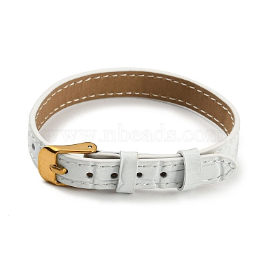White Leather Watch Band