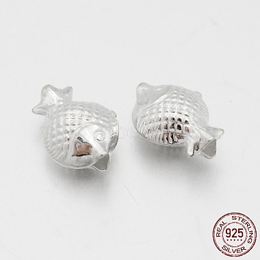 Silver Fish Sterling Silver Beads