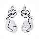 Mother's Day 201 Stainless Steel Pendants(X-STAS-S081-039)-2