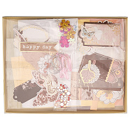 DIY Greeting Card Making Kits, including Paper Cards, Envelope, Craft Paper, Rhibbon and Sequin, Sienna, Style 2 Card: 115x170x1mm(DIY-WH0304-474B)