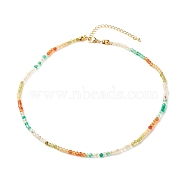 Natural Mixed Gemstone Beaded Necklace for Women, 19 inch(48.5cm)(NJEW-JN03780)