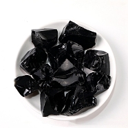 Natural Rough Raw Obsidian Display Decorations, Reiki Stones for Fountain Rocks, Wire Wrapping, Witchcraft, Home Decorations, Random Size and Shape, 10~20mm, 100g/bag(G-PW0007-145A)
