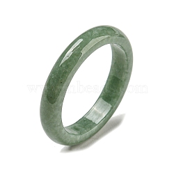 Natural Jadeite Finger Rings, Inner Diameter: 17mm, 4mm(RJEW-H222-01D)