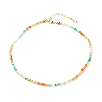 Natural Mixed Gemstone Beaded Necklace for Women, 19 inch(48.5cm)
