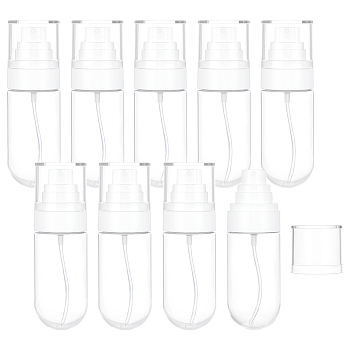 Plastic Portable Refillable Spray Bottle, Travel Fine Mist Atmoizers, Clear, 11.5cm, Capacity: 60ml(2.03fl. oz)