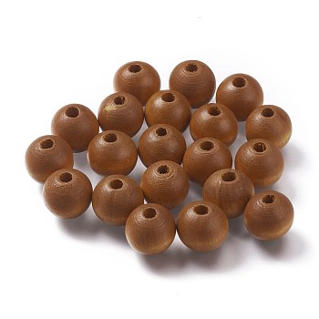 Painted Natural Wood Beads, Round, Peru, 16mm, Hole: 4mm