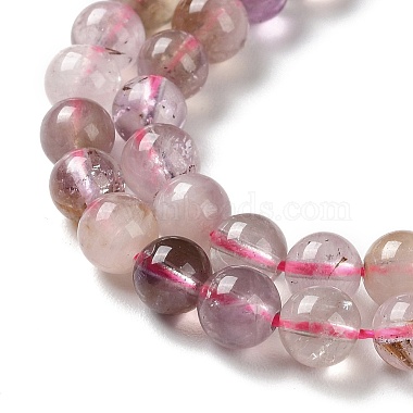 Natural Purple Rutilated Quartz Beads Strands(G-M427-A01-01)-4