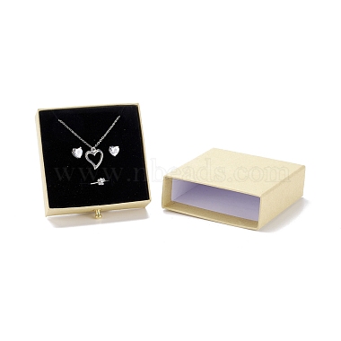 Square Paper Drawer Jewelry Set Box(CON-C011-03A-06)-2