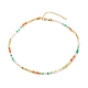 Ожерелье из бисера из натуральных смешанных драгоценных камней для женщин(NJEW-JN03780)-1