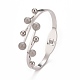 201 Stainless Steel Branch and Leaf Open Cuff Bangle(BJEW-G648-02P)-3