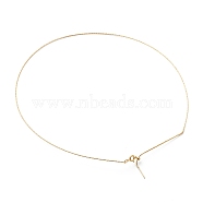 Brass Slider Bracelet/Bolo Necklace Making, with Spring Ring Clasps, Golden, 17-3/4 inch(45cm), 1mm(NJEW-Z011-04G)