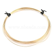 Brass Craft Wire, Half Hard, Round, Real 14K Gold Filled, 0.45mm, about 14.76 Feet(4.5m)/Roll(CWIR-D001-01B-G)