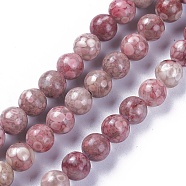 Natural Maifanite/Maifan Stone Beads Strands, Dyed, Round, 6mm, Hole: 1mm, about 62~64pcs/strand, 15.2 inch~15.4 inch(38.5~39cm)(G-L500-03C-6mm)