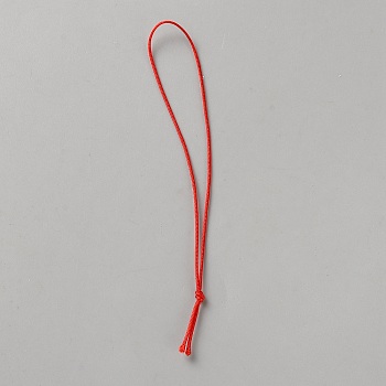 100Pcs Polyester Hang Tag String, Hanging Chain, Red, 11.5x0.1cm