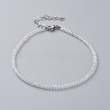 Electroplate Glass Beads Anklets(AJEW-AN00279-01)-2