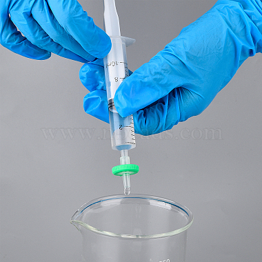 100Pcs 2 Colors Plastic Disposable Microporous Needle Syringe Filter(AJEW-OC0002-54)-3