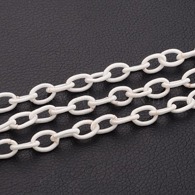 White Elastic Fibre Cross Chains Chain