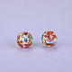 Printed Round Silicone Focal Beads(SI-JX0056A-28)-1