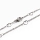 304 Stailess Steel Chain Necklaces(NJEW-N0030-03)-1