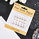 Brass Micro Pave Cubic Zirconia Stud Earring Findings(KK-BBC0022-24)-6
