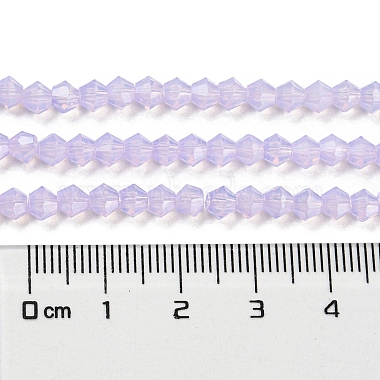 Cuisson des brins de perles de verre transparentes peintes(DGLA-F029-J4mm-07)-5