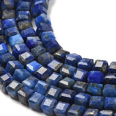 naturelles lapis-lazuli brins de perles(G-E608-B12)-3