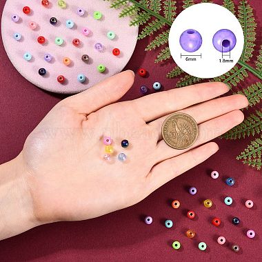 1800pcs 24 couleurs perles acryliques opaques et transparentes(MACR-SZ0001-22)-6