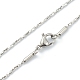 304 Stainless Steel Coreana Chain Necklaces(X-NJEW-I248-20P)-3