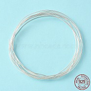Dead Soft 925 Sterling Silver Wire, Round, Silver, (20 Gauge)0.80mm(STER-NH001-A)