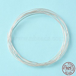 Dead Soft 925 Sterling Silver Wire, Round, Silver, (20 Gauge)0.80mm(STER-NH001-A)