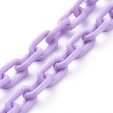 Personalized ABS Plastic Cable Chain Necklaces(NJEW-JN02849-04)-3