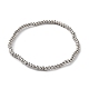 316 Surgical Stainless Steel Round Beaded Stretch Bracelets(BJEW-M305-01A-P)-1