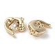 Brass Micro Pave Clear Cubic Zirconia Charms(KK-G491-30G)-2