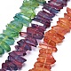 Natural Dyed Quartz Pointed Beads Strands(G-G791-14)-1