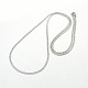 Men's 304 Stainless Steel Curb Chain Necklaces(STAS-O037-65P)-2