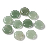 Natural Green Aventurine Flat Round Palm Stones, Crystal Pocket Stone for Reiki Balancing Meditation Home Decoration, 18~18.5x6.4~6.8mm(G-M416-10A-01)