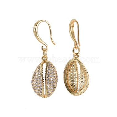 Brass Micro Pave Cubic Zirconia Dangle Earrings(EJEW-JE02981)-2