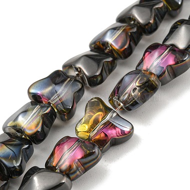Black Butterfly Glass Beads