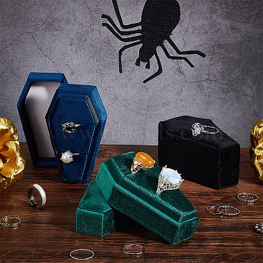 Halloween Theme Coffin Shaped Velvet Finger Ring Boxes(VBOX-WH0015-01C)-4